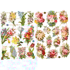 Bokmärken Vårblommor 16,5 x 23,5 cm 2ark