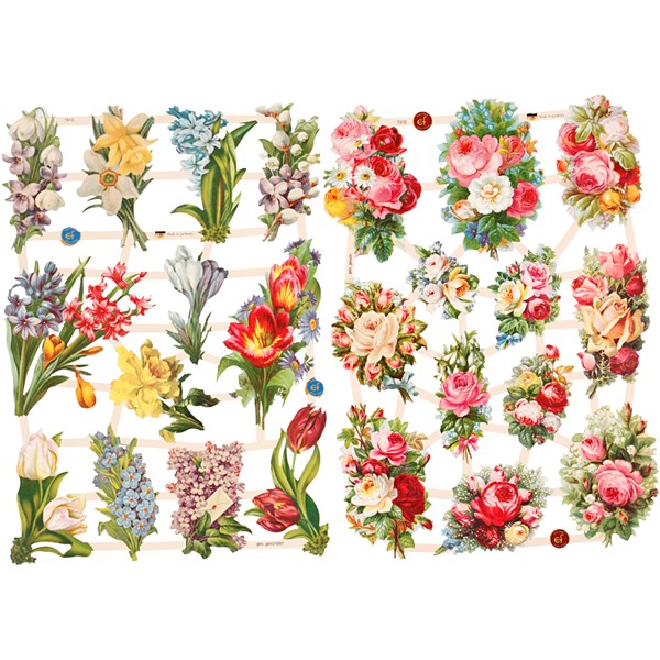 Kiiltokuvat, Kevään kukkaset, 16,5x23,5 cm, 2 ark/ 1 pkk, | Adlibris  verkkokauppa – Laaja valikoima ja edulliset hinnat