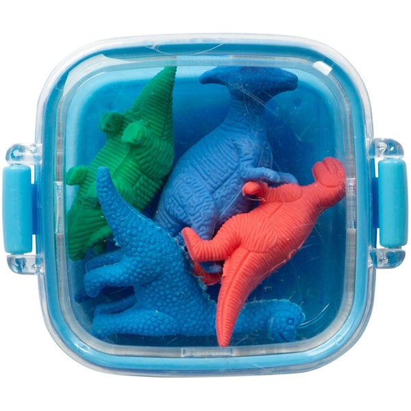 Suddgummi Dinosaurier 4-pack: Viskelær Dinosaurer 4-pack