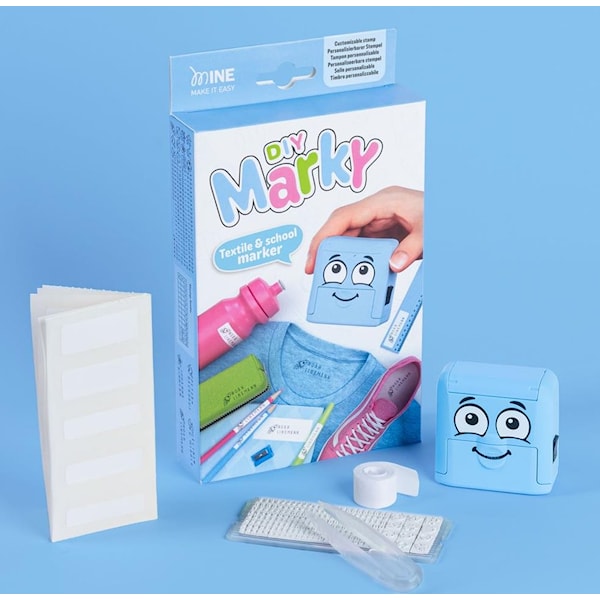 Stempel Navnemerking Blå Marky DIY COLOP