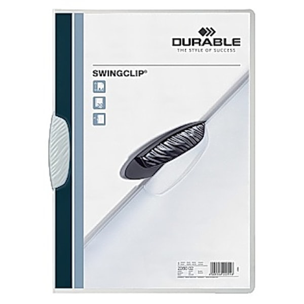 Klämmapp DURABLE Swingclip 2260 A4 vit
