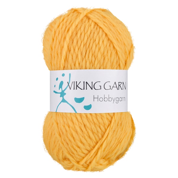 Hobbygarn 50 g Gul 946 Viking Garn