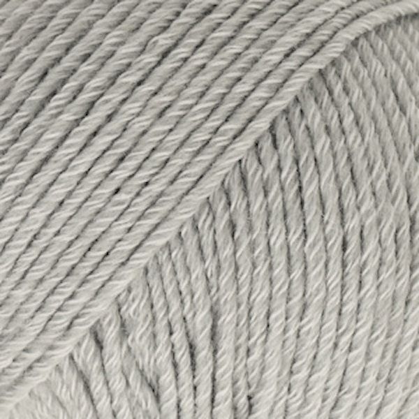 Drops Cotton Merino Uni Colour Lanka Villasekoitus 50g Light Grey 20