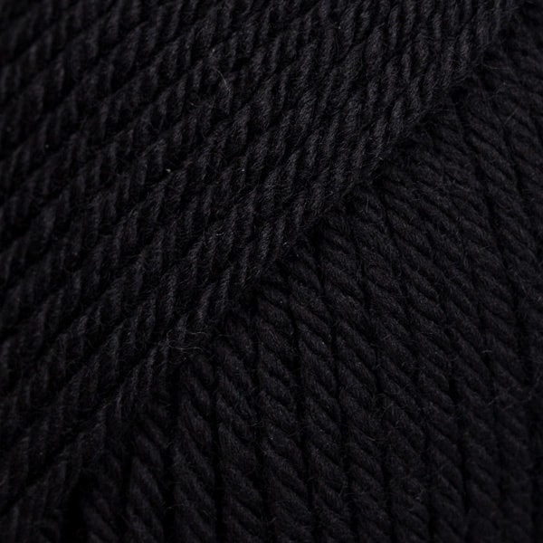 Daisy Uni Colour Ullgarn 50 g black (03) Drops