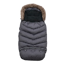 Åkpåse Mini Dots, Ebony Black, Vinter & Bloom