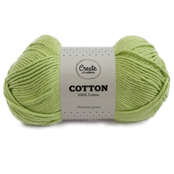 Adlibris Cotton lanka 100g Pistachio Green A077