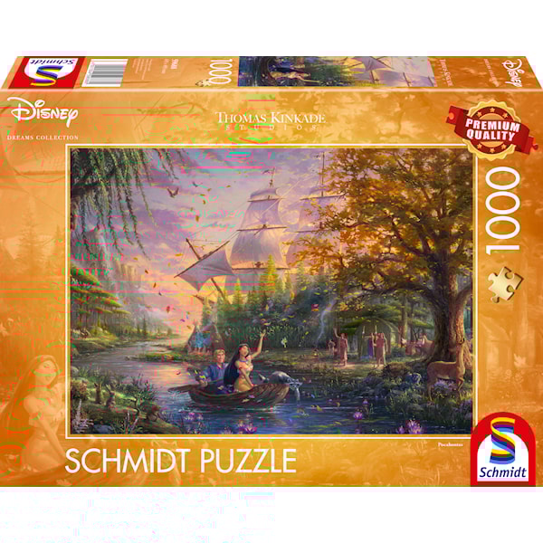 Schmidt Puslespill Schmidt 1000 WD Kinkade Pocahontas