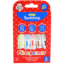 Småtting Tuschpennor från 2 år 6-pack Sense
