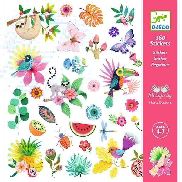 Klistremerker Paradis 160-pack Djeco