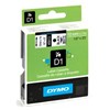 DYMO D1 Tape Etikett 9mm Black on White