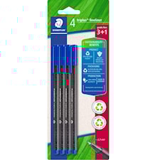 Triplus Fineliner Sininen 4-pakkaus Staedtler