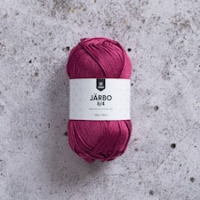 8/4 Bomullsgarn 50 g Vildrosröd (32076) Järbo