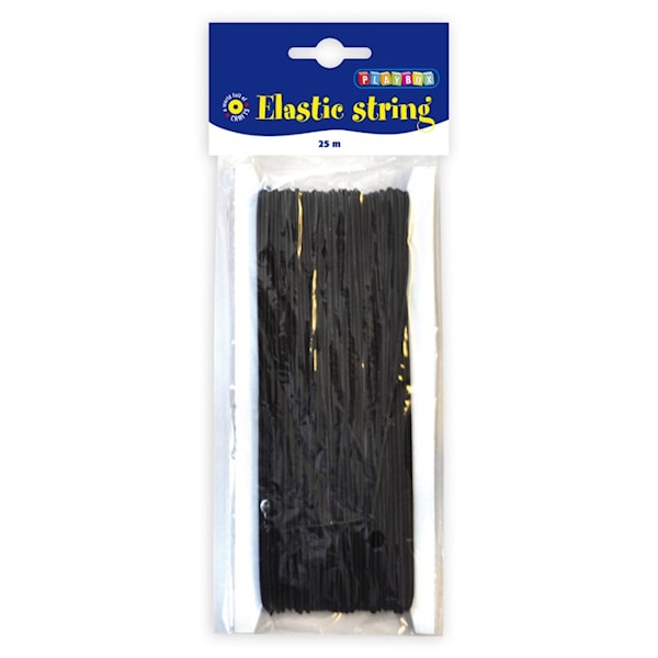 Elastisk tråd, svart, Playbox
