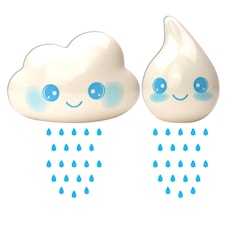 Water Drops Clouds Happy Baby