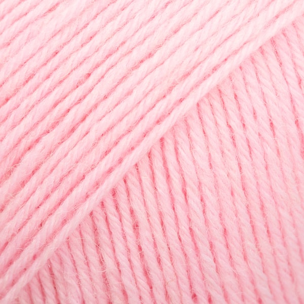 Fabel Uni Colour Garn Ullmiks 50 g baby pink (120) Drops