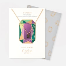 Guldpläterat Halsband, Oktober Månadssten