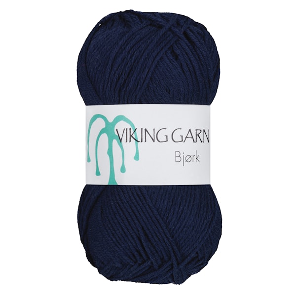 Bjørk 50 g Marineblå 526 Viking Garn