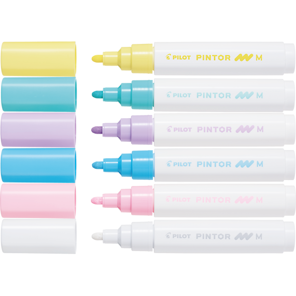 Pintor DIY-tusjer 6 stk. Ass Regular Mix - Medium