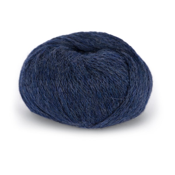 Du Store Alpacka Hexa Garn 50 g Mörk Blå Melange 922
