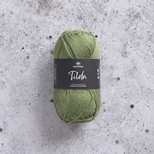Tilda Garn Bomullsmix 50g Cactus Green 584 Svarta Fåret