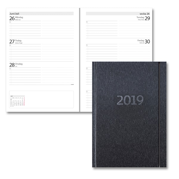 Kalender 2019 Burde Senator A5, Ariane, svart