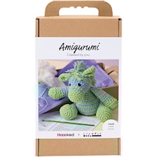 DIY Kit Amigurumi Zebra ljusblå & ljusgrön 1 förp