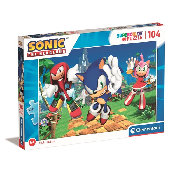 Pussel Puzzles Kids Sonic 104 bitar, Clementoni