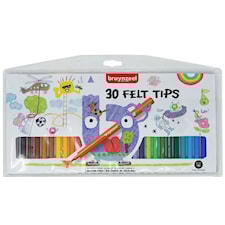 Fiberspetspennor barn 30-pack Bruynzeel