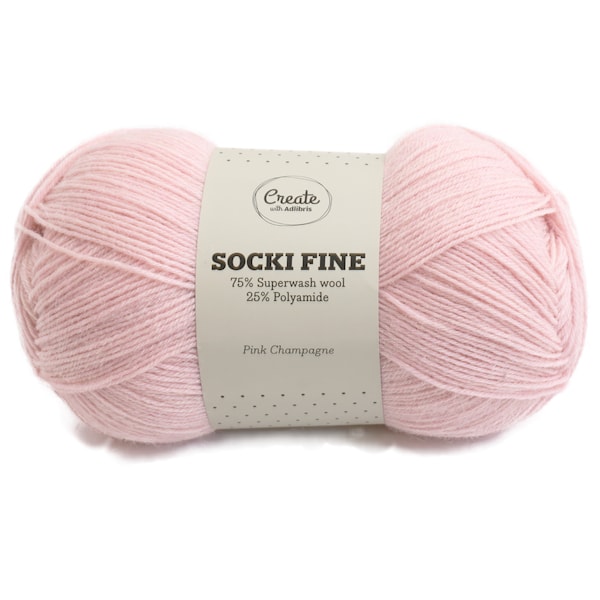 Adlibris Socki Fine 100g Pink Champagne A131