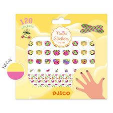 Nagelstickers Glada Frukter 120 Klistermärken & 6 Mönster-remsor Djeco