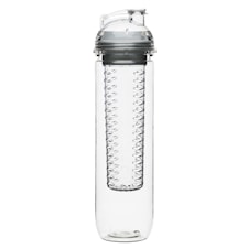 Sagaform Fresh Juomapullo Jää-/hedelmäpatruunalla 80 cl Kirkas