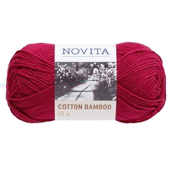 Novita Cotton Bamboopuuvillasekoitelanka 50 g kirsikka 562