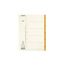 Pappregister 1-5 A4 Orange