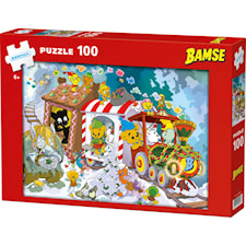 Pussel Bamses Jul 100 bitar, Kärnan