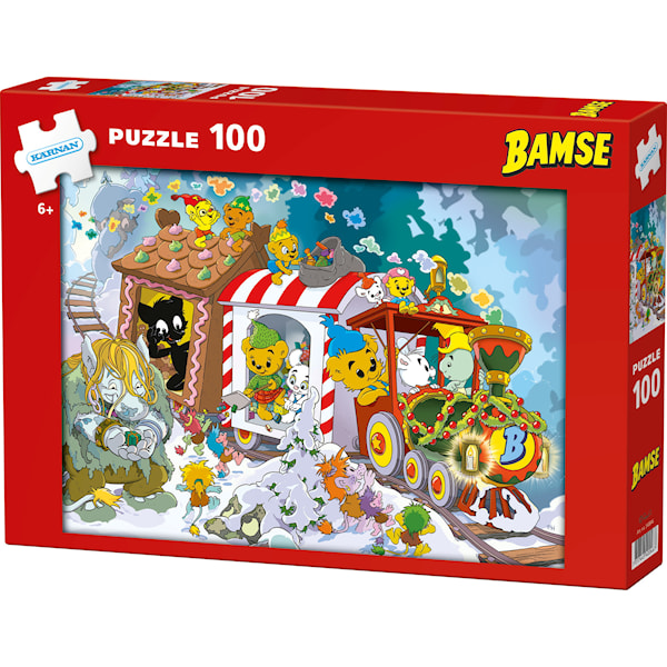 Pussel Bamses Jul 100 bitar, Kärnan