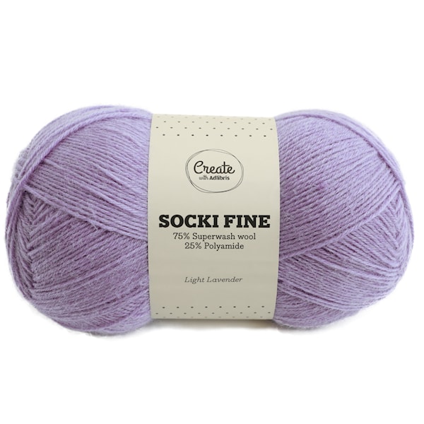 Adlibris Socki Fine 100g Light Lavender A154