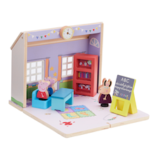 Greta Gris Wood Play Skolan