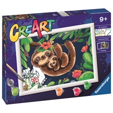CreArt Sweet Sloths, Paint by Numbers