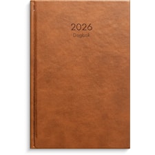 Dagbok Lux A5 2026 cognac GRIEG 135x205 mm