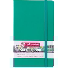 Skissbok Forest Green 13x21 cm 140g 80 creme vita sidor Talens Art Creation