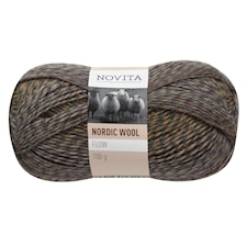 Novita Nordic Wool Flow Garn 100 g khaki 034