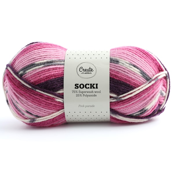 Adlibris Socki Lanka Villasekoitus 100g Pink Parade B011