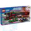 F1®-trailer med F1® RB20 og AMR24 LEGO® City (60445)