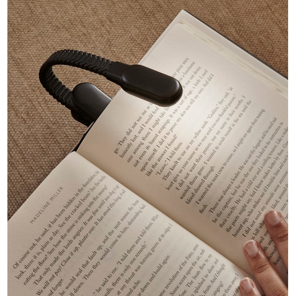 Boklampe Oppladbar Klemfeste LED