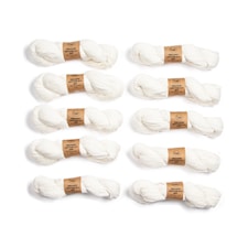 10-pack Adlibris Bomull Organic 8/4 DIY 100g Ofärgat A732