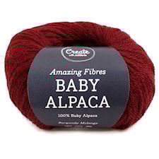 Adlibris Baby Alpaca, 50 g, Burgundy Melange A259