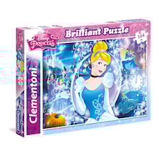 Puslespill, Disney Askepott, Brilliant Puzzle, 104 brikker, Clementoni