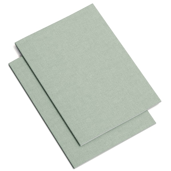Notatblokk A4 Linjert 2-pakning Soft Teal Bigso Box of Sweden