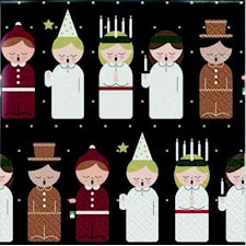 Servetter Luciatåg Jul 20-pack Gullers
