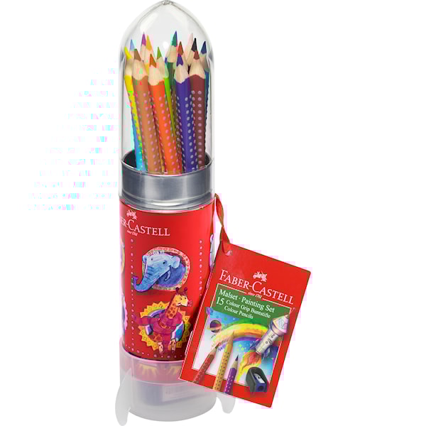 Faber-Castell Grip Fargeblyanter Akvarell "Rakett" 15 pakning